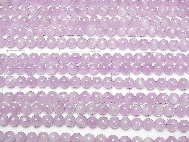 [Video] Kunzite AAA- Round 6mm half or 1strand beads (aprx.15inch/38cm)