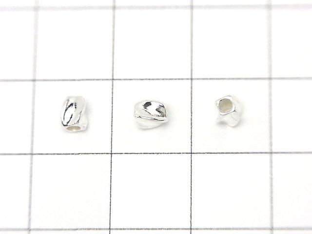 Silver925  Twist Tube 4x3x3mm No coating  4pcs