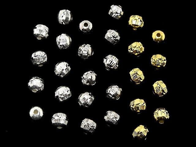 Silver925  Rondelle 6mm [No coating ][Rhodium Plated ][18KGP] NO.2 3pcs