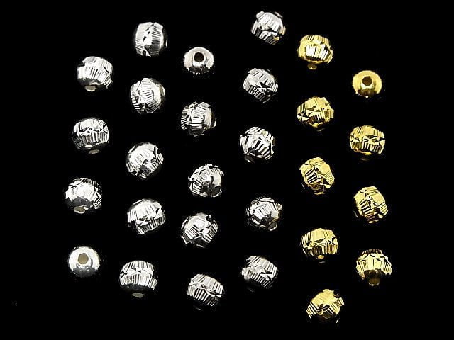 Silver925  Roundel 6mm [No coating ][Rhodium Plated ][18KGP] NO.2 3pcs