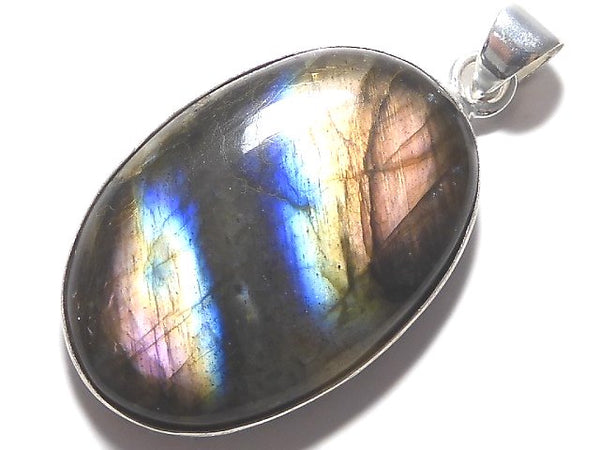 [Video][One of a kind] Labradorite AAA Pendant Silver925 NO.235