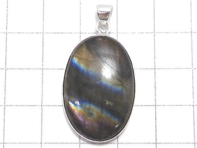 [Video][One of a kind] Labradorite AAA Pendant Silver925 NO.235