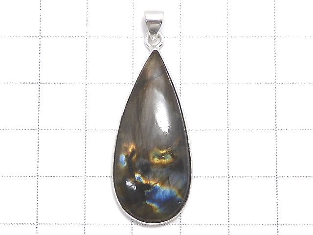 [Video][One of a kind] Labradorite AAA Pendant Silver925 NO.237