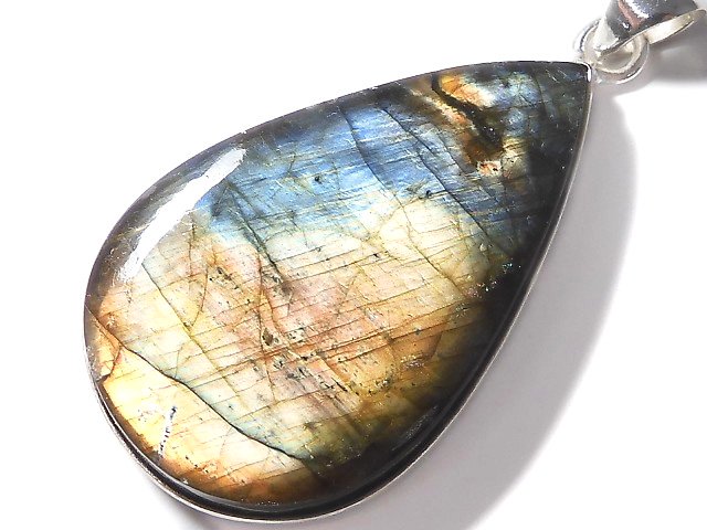 [Video][One of a kind] Labradorite AAA Pendant Silver925 NO.239