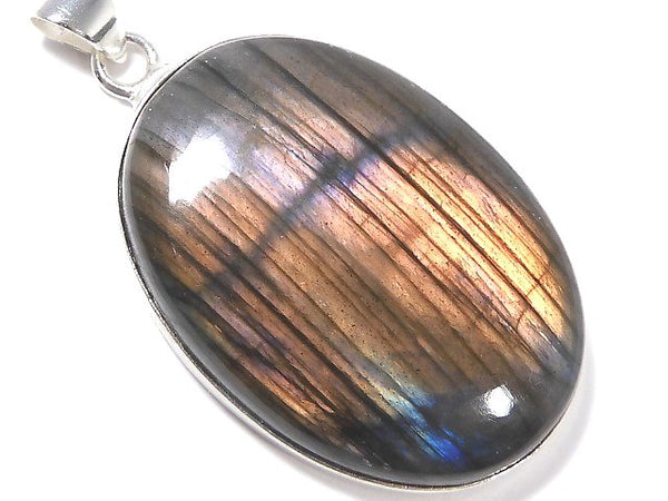 [Video][One of a kind] Labradorite AAA Pendant Silver925 NO.242