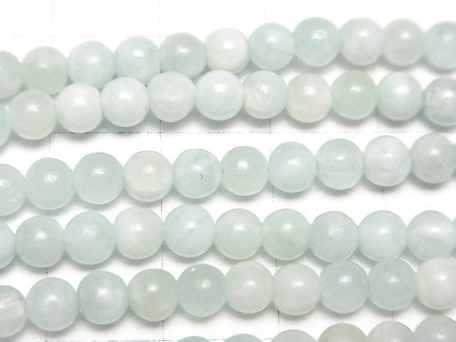 [Video] Blue Aragonite Round 4.5mm 1strand beads (aprx.15inch/37cm)