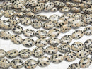 [Video] Dalmatian Jasper Oval 14x10mm half or 1strand beads (aprx.15inch/37cm)