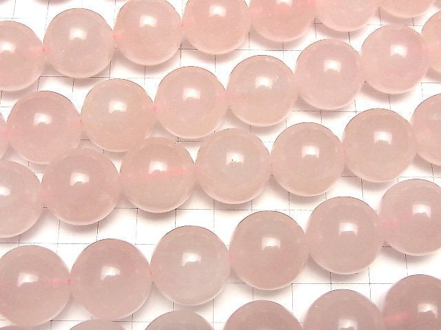 [Video]Rose Quartz AAA- Round 20mm half or 1strand beads (aprx.15inch/36cm)