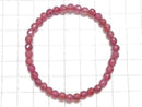 [Video][One of a kind] High Quality Ruby AAA- Faceted Round 4.5mm Bracelet NO.3