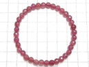 [Video][One of a kind] High Quality Ruby AAA- Faceted Round 5mm Bracelet NO.7