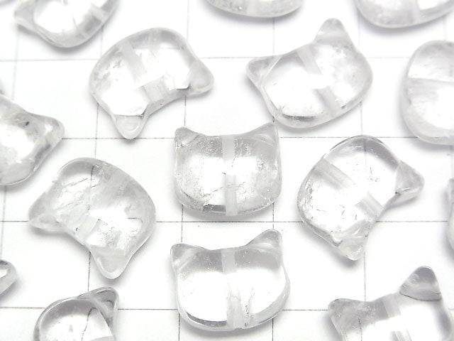 [Video] Crystal AA Cat Motif 10x13mm [Drilled Hole] 2pcs