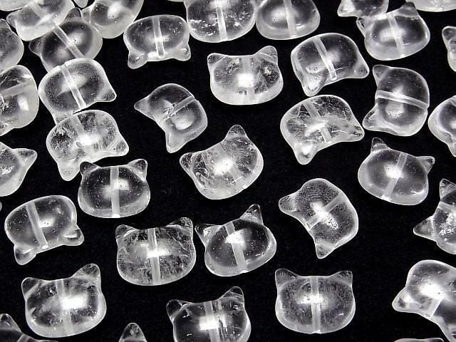 [Video] Crystal AA Cat Motif 10x13mm [Vertical Hole] 2pcs