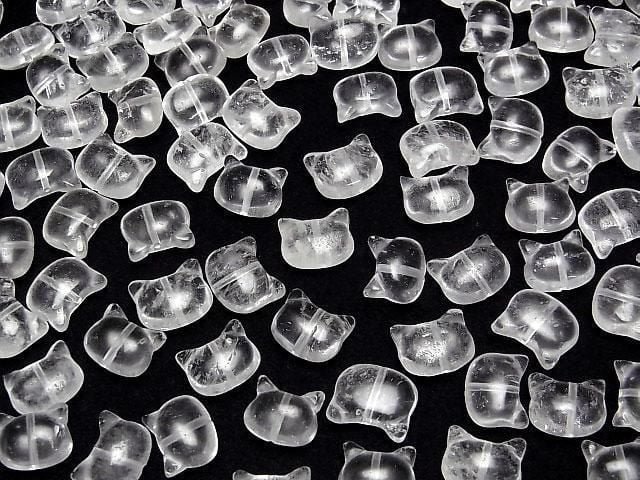 [Video] Crystal AA Cat Motif 10x13mm [Vertical Hole] 2pcs