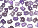 [Video]Amethyst Cat Motif 10x12mm [Drilled Hole] 2pcs