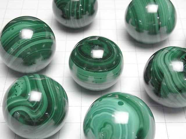 [Video]Malachite AAA Sphere, Round 27mm-31mm 1pc