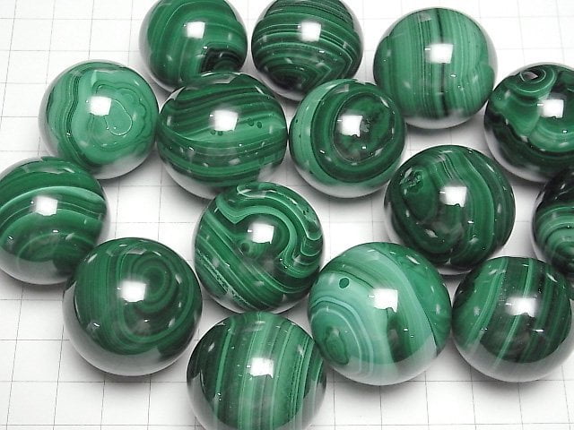 [Video]Malachite AAA Sphere, Round 27mm-31mm 1pc