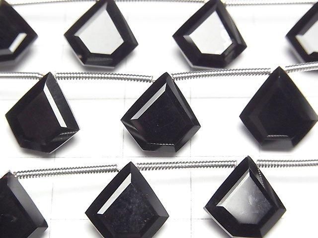 [Video] Onyx AAA Pentagon Faceted 12x12mm half or 1 strand (6pcs)