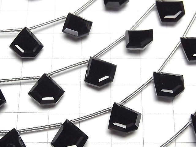 [Video] Onyx AAA Pentagon Faceted 12x12mm half or 1 strand (6pcs)