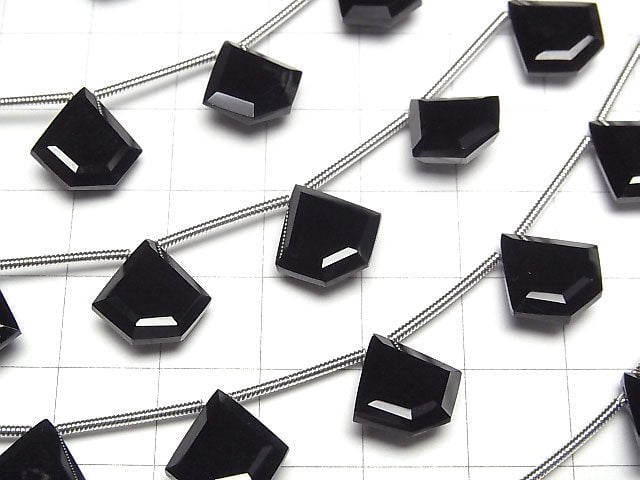 [Video] Onyx AAA Pentagon Faceted 12x12mm half or 1strand beads (aprx.4inch/10cm)