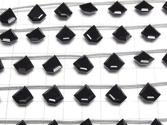 [Video] Onyx AAA Pentagon Faceted 12x12mm half or 1 strand (6pcs)