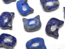 [Video]Lapislazuli AA Cat Motif 10x12mm [Half Drilled Hole (Back)] 3pcs