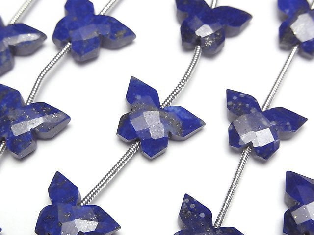 [Video] Lapislazuli AA++ butterfly shape 1 strand beads (aprx.4inch/10cm)