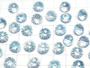 [Video]High Quality Sky Blue Topaz AAA Loose stone Round Faceted Fancy 10x10mm 1pc