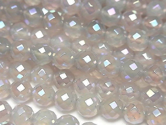 1strand $7.79! Flash, gray Onyx 64Faceted Round 6mm 1strand beads (aprx.15inch / 38cm)