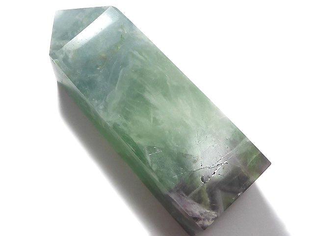 [Video][One of a kind] Angel Feather Fluorite Point (square pillar) 1pc NO.20