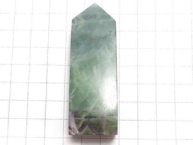 [Video][One of a kind] Angel Feather Fluorite Point (square pillar) 1pc NO.20