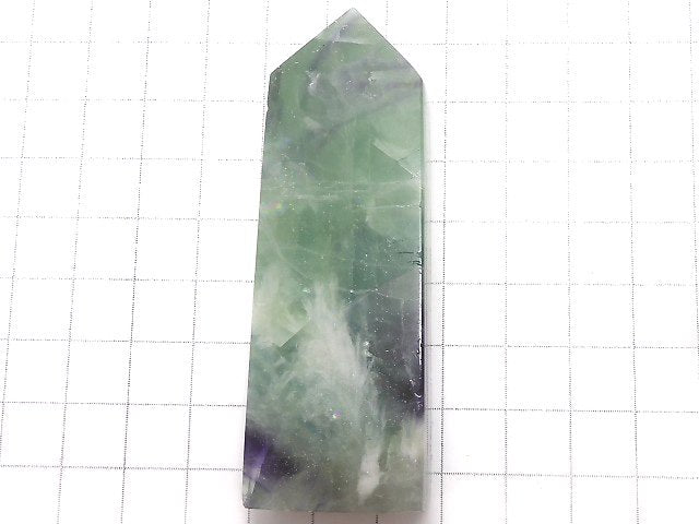 [Video][One of a kind] Angel Feather Fluorite Point (square pillar) 1pc NO.22