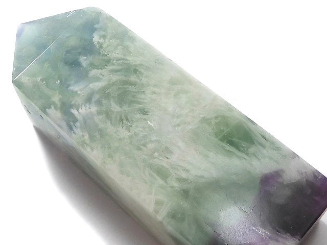 [Video][One of a kind] Angel Feather Fluorite Point (square pillar) 1pc NO.25