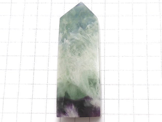 [Video][One of a kind] Angel Feather Fluorite Point (square pillar) 1pc NO.25