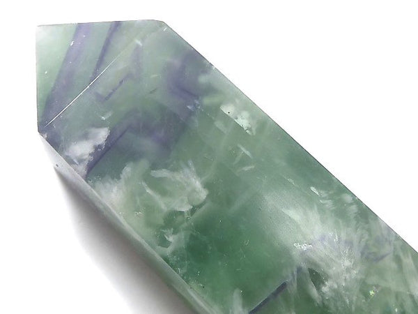 [Video][One of a kind] Angel Feather Fluorite Point (square pillar) 1pc NO.26