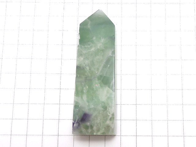 [Video][One of a kind] Angel Feather Fluorite Point (square pillar) 1pc NO.28