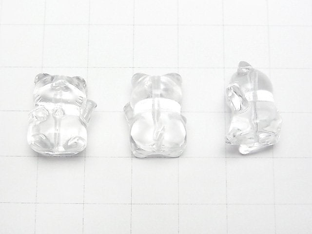 [Video] Crystal AAA- Lucky Cat Shape [Drilled Hole] 17x13mm 1pc