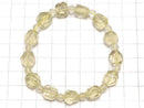 [Video][One of a kind] Libyan Desert Glass Faceted Nugget & Round Bracelet NO.1