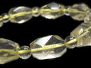 [Video][One of a kind] Libyan Desert Glass Faceted Nugget & Round Bracelet NO.8