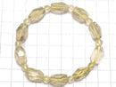 [Video][One of a kind] Libyan Desert Glass Faceted Nugget & Round Bracelet NO.8