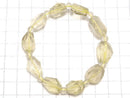 [Video][One of a kind] Libyan Desert Glass Faceted Nugget & Round Bracelet NO.9