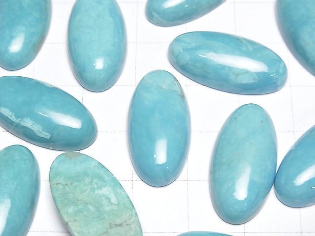 [Video]Turquoise AAA- Oval Cabochon 24x12mm 1pc