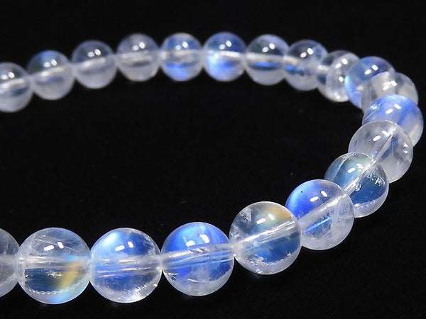 [Video][One of a kind] High Quality Andesine Labradorite AAA Round 6mm Bracelet NO.11