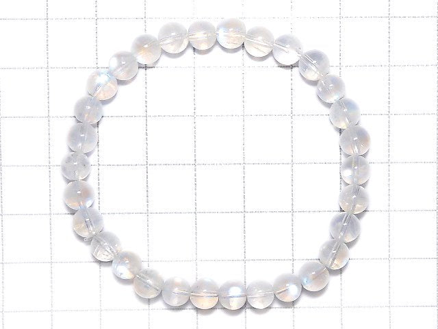 [Video][One of a kind] High Quality Andesine Labradorite AAA Round 6mm Bracelet NO.17