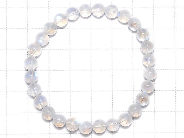 [Video][One of a kind] High Quality Andesine Labradorite AAA Round 6.5mm Bracelet NO.20