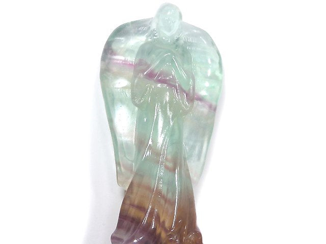 [Video][One of a kind] Multicolor Fluorite Angel NO.202