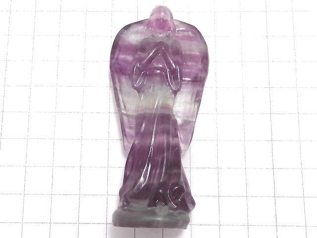 [Video][One of a kind] Multicolor Fluorite Angel NO.204