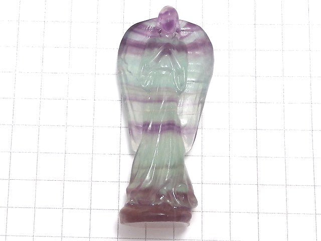 [Video][One of a kind] Multicolor Fluorite Angel NO.207