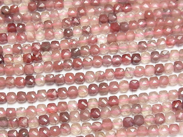 [Video]High Quality! Andesine AA+ Cube Shape 4x4x4mm 1strand beads (aprx.15inch/37cm)