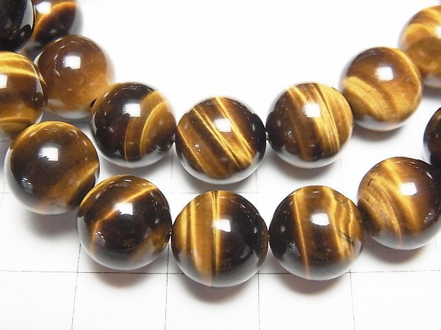 [Video] Yellow Tiger's Eye AAA Round 10mm Bracelet