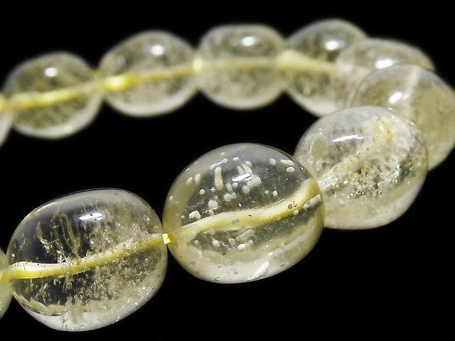[Video][One of a kind] Libyan Desert Glass Nugget Bracelet NO.18